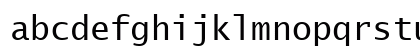 Lucida Sans Typewriter Regular Lowercase Preview