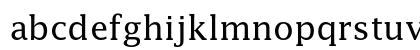 Lucida Roman Lowercase Preview