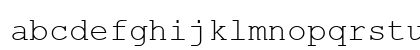 M$ LineDraw Regular Lowercase Preview