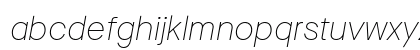 Maison Neue ExtraLight Italic Lowercase Preview