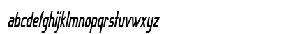 Mangia Extra-condensed Italic Lowercase Preview