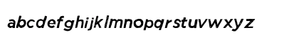 Manhattan Hand Normal Italic Lowercase Preview
