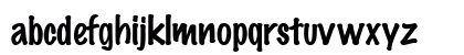 MarkerFeltThin-Plain Regular Lowercase Preview