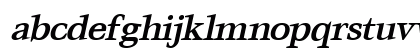 Mature BoldItalic Lowercase Preview