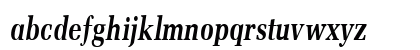 MemoirCondensed Bold Italic Lowercase Preview