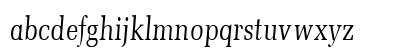 MemoirCondensed Italic Lowercase Preview