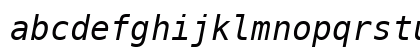 MesloLGM NF Italic Preview