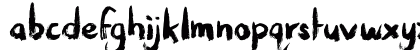 Messy Artist Regular Lowercase Preview