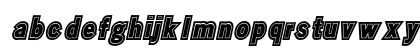 Metro College Bold Italic Lowercase Preview