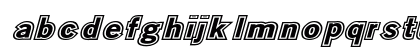 Metro College Expanded Italic Lowercase Preview