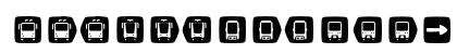 MetroFont Regular Lowercase Preview