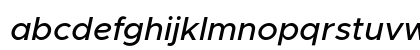 Metropolis Medium Italic Preview