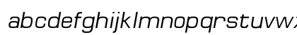 MicroFLF Medium Italic Lowercase Preview