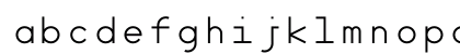 Minimal Mono Regular Lowercase Preview