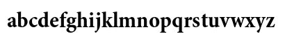 Minion Pro Bold Cond Lowercase Preview