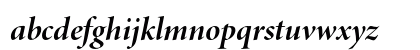 Minion Pro Bold Italic Display Lowercase Preview