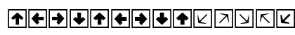 MiniPics DirectionalSA Lowercase Preview