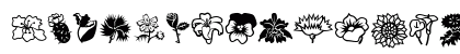 MiniPics LilFlowers Lowercase Preview