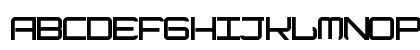 ModernismBold Regular Lowercase Preview