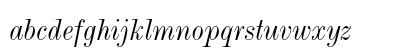 Monotype Modern Condensed Italic Preview