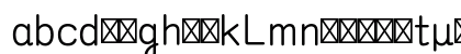 MO GSuujiSI K30 Lowercase Preview
