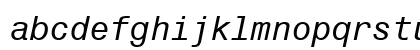 Monospac821 BT Italic Preview