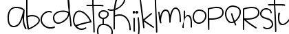 MTF Jotted Regular Lowercase Preview