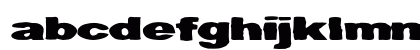 Muddled Extra-expanded Bold Lowercase Preview