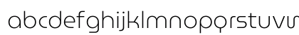 MuseoModerno ExtraLight Regular Lowercase Preview