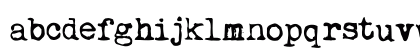My Underwood Regular Lowercase Preview
