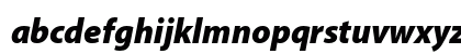 Myriad Pro Black SemiCondensed Italic Lowercase Preview