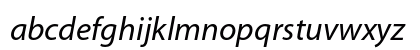 Myriad Pro Italic Lowercase Preview