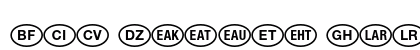 NationalCodes Africa Lowercase Preview