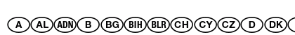NationalCodes Europe Lowercase Preview