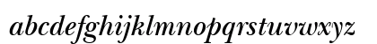 NewBaskerville SemiBoldItalic Lowercase Preview