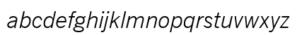 NewsGoth Lt BT Light Italic Preview