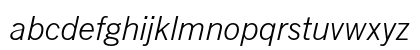 News Gothic Light Italic Preview