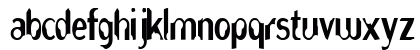 NibblesCondensed Regular Lowercase Preview