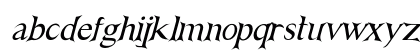 Nightshade Italic Lowercase Preview