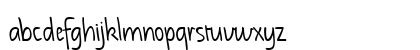 NotehandLefty Bold Lowercase Preview