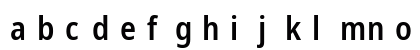 NotoSans Nerd Font Mono Regular Lowercase Preview