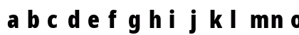 NotoSansDisplay Nerd Font Mono Regular Lowercase Preview