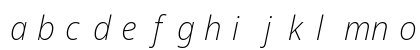 NotoSansDisplay Nerd Font Mono Italic Preview