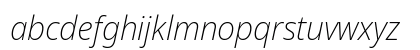 Noto Sans Disp ExtLt Italic Lowercase Preview
