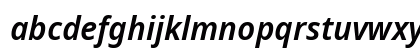 NotoSansDisplay Nerd Font Italic Lowercase Preview