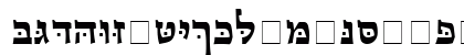Monotype Hadassah Bold Lowercase Preview