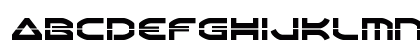 Oberon Laser Regular Lowercase Preview