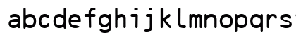 OCR B Normal Lowercase Preview