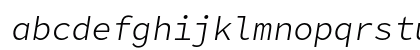 Office Code Pro Light Italic Lowercase Preview