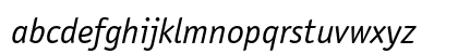 ITC Officina Sans Std Book Italic Preview